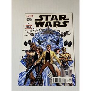 STAR WARS #1 Comic Book SIGNED Autographed LAURA MARTIN Jason Aaron Marvel 2015